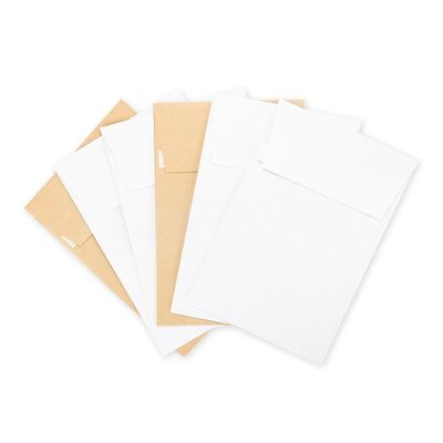 120gm Kraft Paper Pocket Style Gusset Envelope Express Packing 편의성을 위해 포장 된 봉투