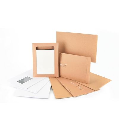 120gm Kraft Paper Pocket Style Gusset Envelope Express Packing 편의성을 위해 포장 된 봉투