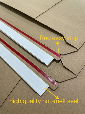 배달 포장 단단 한 평면 인 corrugated 책 메일러 맞춤형 물류를위한 봉투